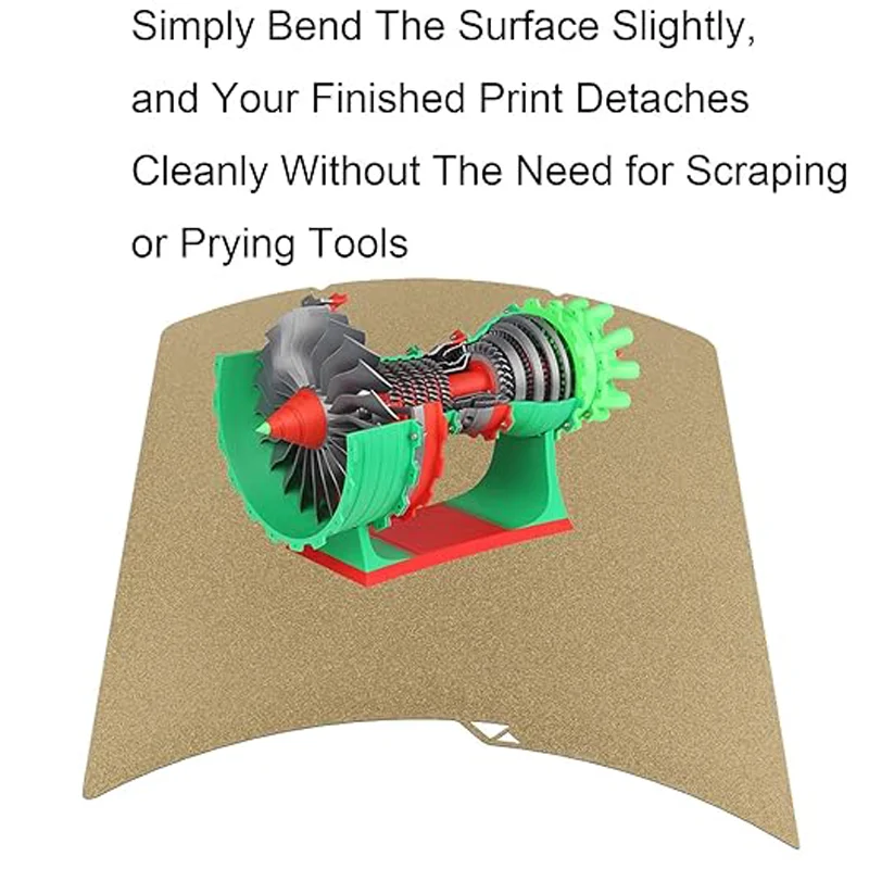 

Магнитный лист ENERGETIC 264x276 мм Kobra3 S1C, гибкий стальной лист, двусторонний гладкий PEO/PET, текстурированная платформа PEI, запчасти для 3D-принтера