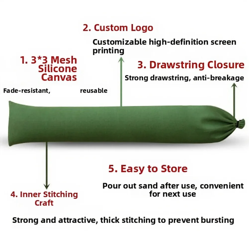 4pc Encrypting Canvas Flood Control Sandbag, Water Blocking Load-bearing Sandbag Household Supplies