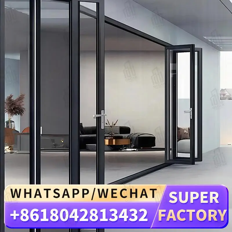 

Customizable High Function Windows Foldable Door for European Commercial Spaces Innovative Factory Offer Windows Foldable Door