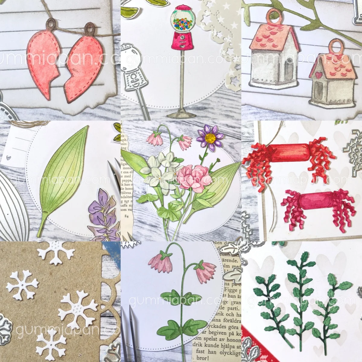 

Mini Snowflakes Leaves Birdhouses Metal Cutting Dies For DIY Scrapbook Diary Decoration Embossing Cut Template Make Card Album