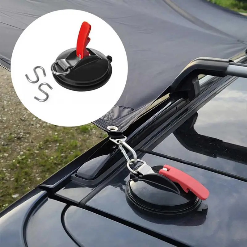 Tent Suction Cup Anchor Securing Hook Tie Down Durable Heavy-duty Camping Tent Accessory Tarp As Car Side Awning Tarps