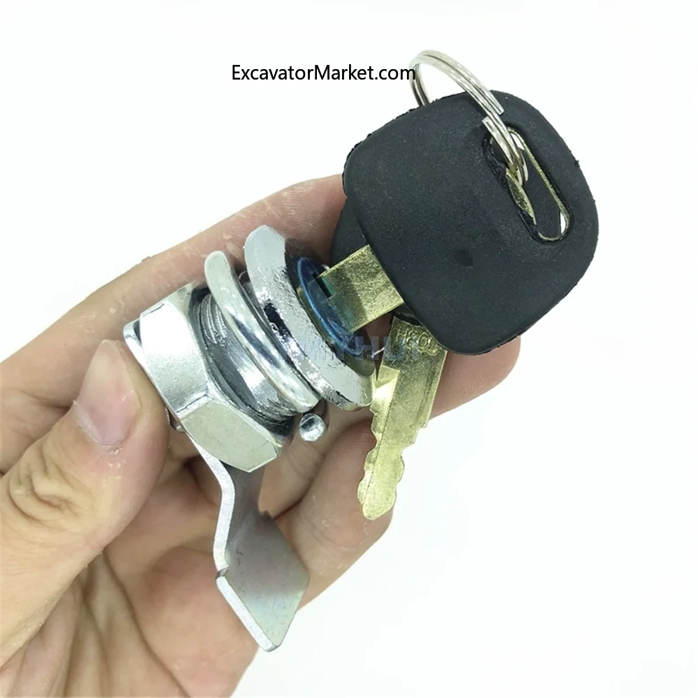 For Hitachi Excavator Cab Door Lock Cylinder Lock Cylinder High Quality Excavator Accessories High Quality