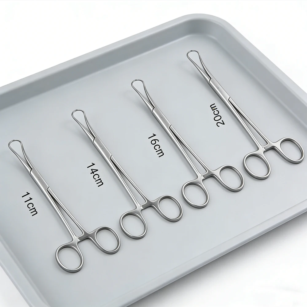 

Dental Cloth Towel Forceps Scarf Tweezers Micro Surgical Stainless Steel Clamp Tool