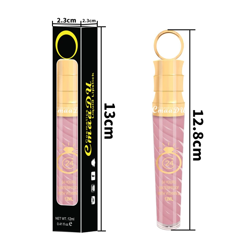 CmaaDU 20 Color Long-lasting Moisturizing Moisturizing Screw Screw Lip Gloss Lipstick Embellishes lip color and enhances complex