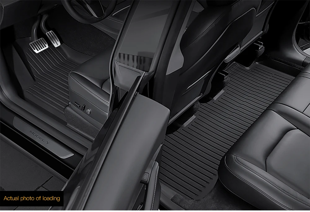 YZ For Tesla Floor Mat Model Y 2021-2026 Model 3 Highland Car Trunk Mat Luggage Mat TPE Waterproof Anti-Slip Set Floor Liner Mat