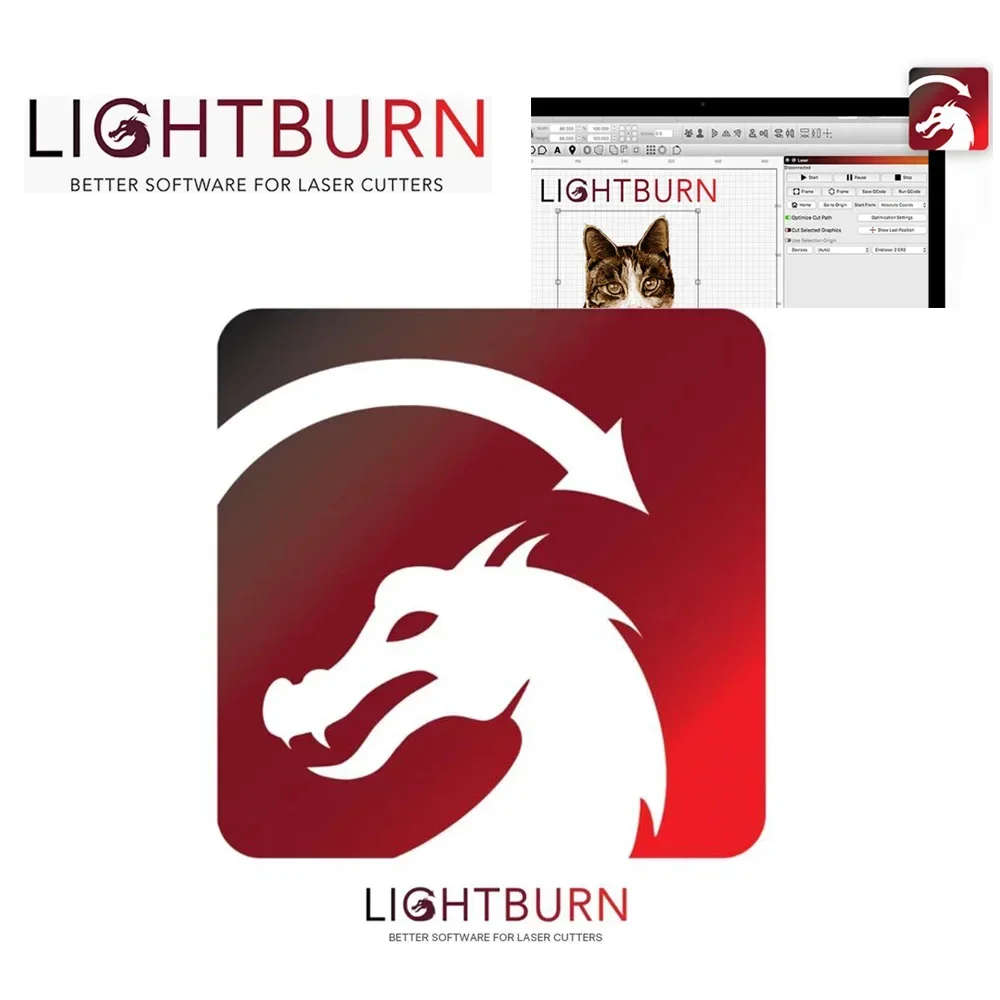 Lightburn Key Control Software Lightburn Gcode Licentiesleutel Voor Lasergravure Machine Cutter Ts2/TTS-55 S9 Voor Alle Merken Laser