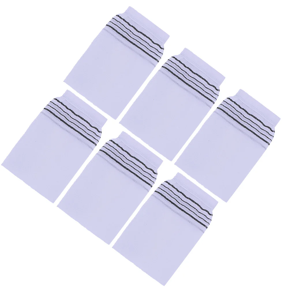 

10 шт., перчатки для ванны, отшелушивающие перчатки для тела из премиум-материала для удаления омертвевшей кожи, мягкое удобное полотенце для душа для дома и