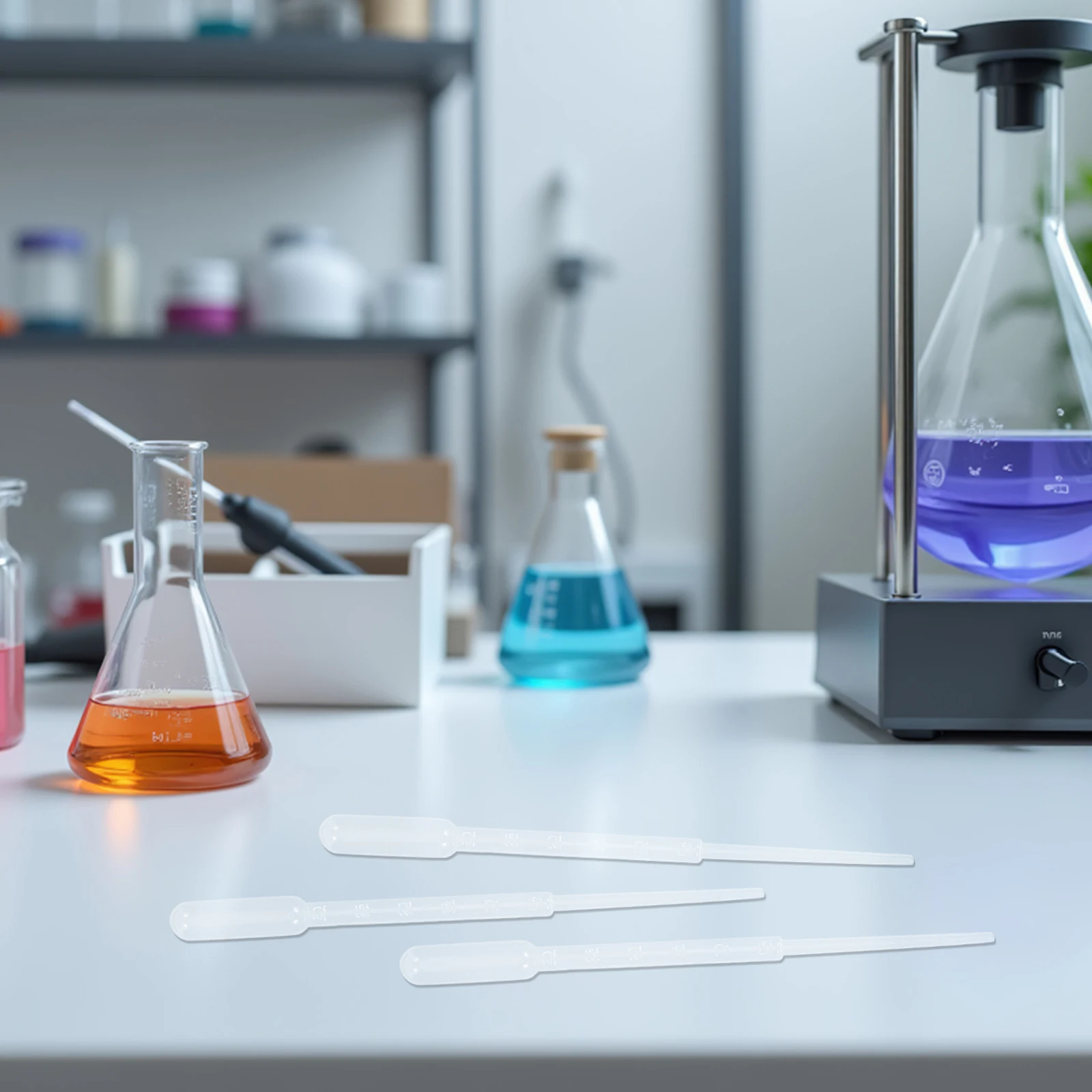 

200 Pcs Disposable Experimental Dropper Lab Pipettes Liquid Transfer for Plastic Tool Science Scale