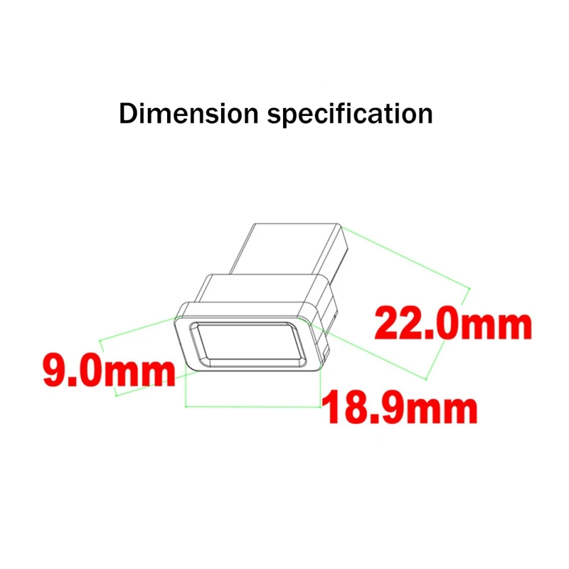 1 PCS Computer USB Fingerprint Lock USB Fingerprint Scanner For Windows 10 11 Hello USB Fingerprint Sign-In Unlock Module