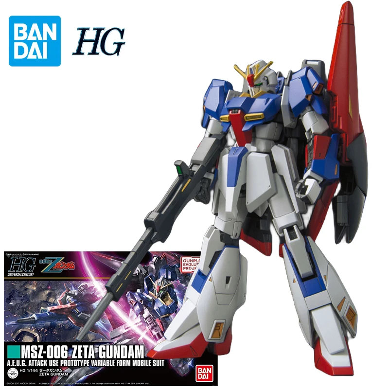Bandai Gundam Model Kit HG 1/144 MSZ-006 Zeta Gundam U.C.0088
