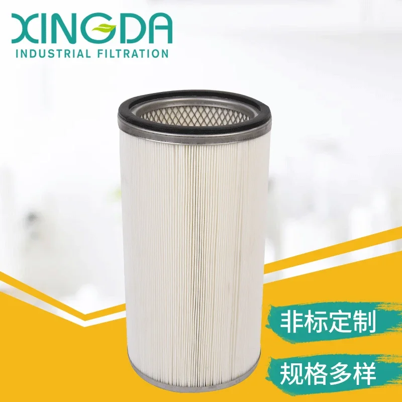 Flat Dust Removal Filter Cartridge Air Filter Cartridge Heterogeneous Dust Removal Filter Element Polyester Fiber Washable