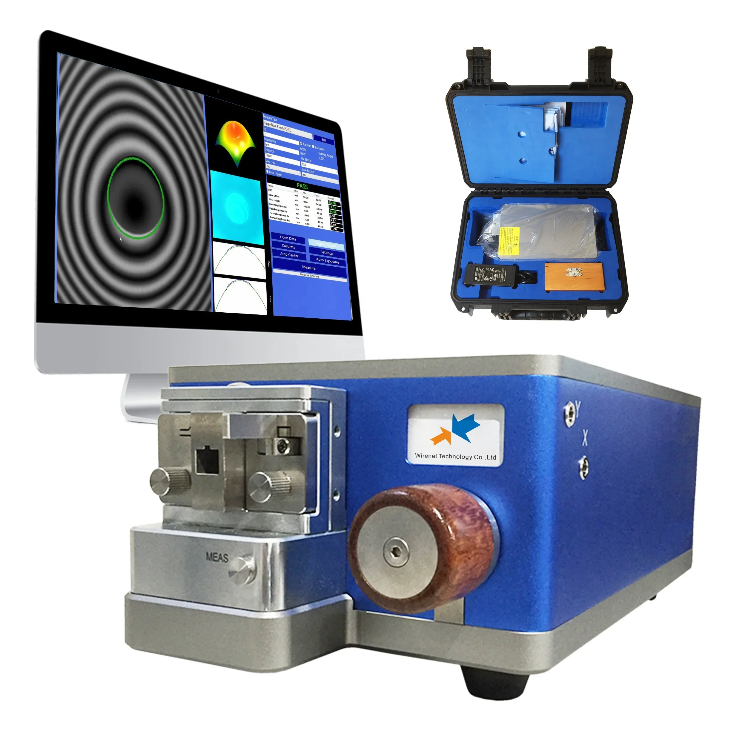 automatic fiber optic connector test Interferometer for fiber optic cable assembly