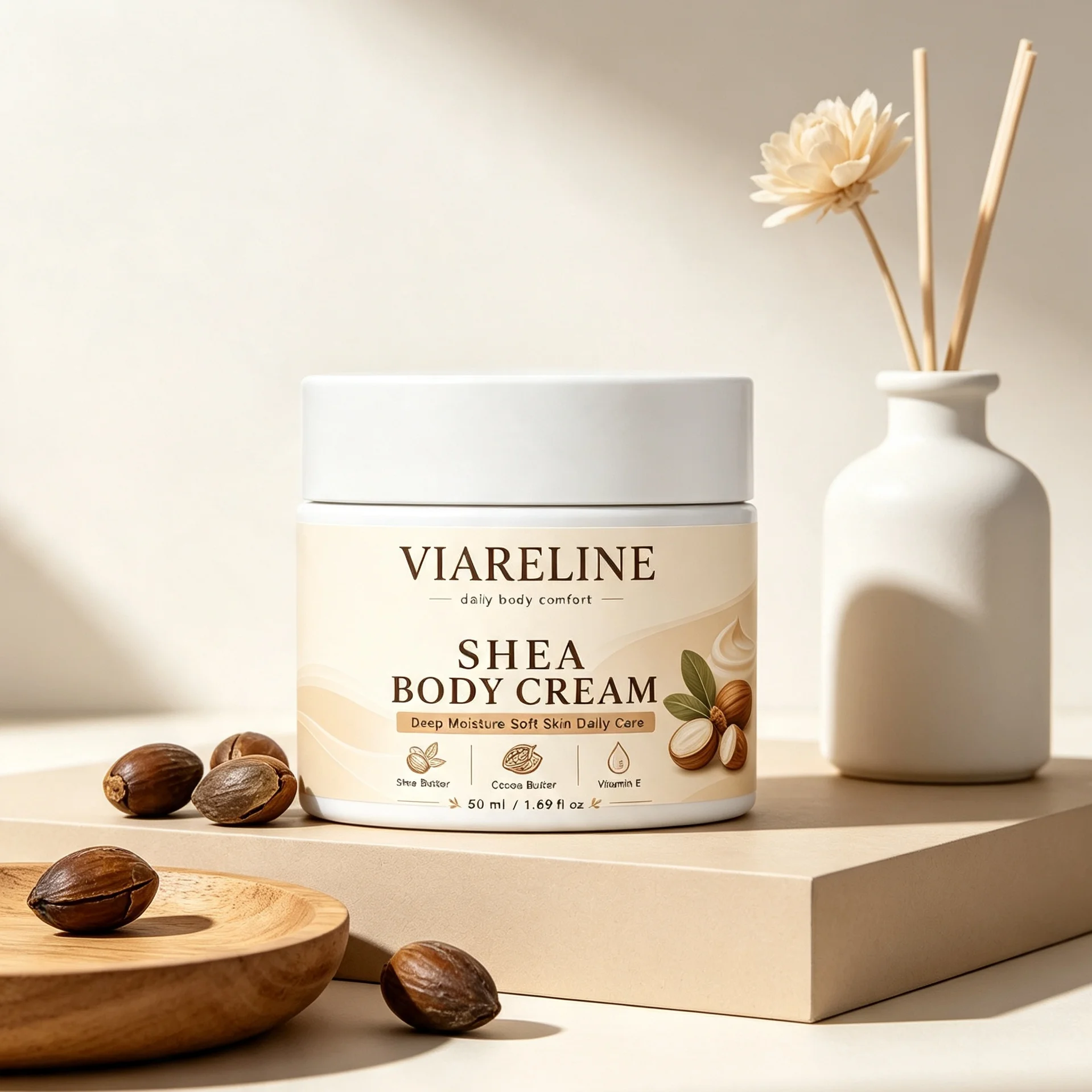 Shea Butter Body Lotion Moisturizing Dry Skin Repair Anti-drying Long Lasting Hydrating Whitening Smooth Skin Body Cream