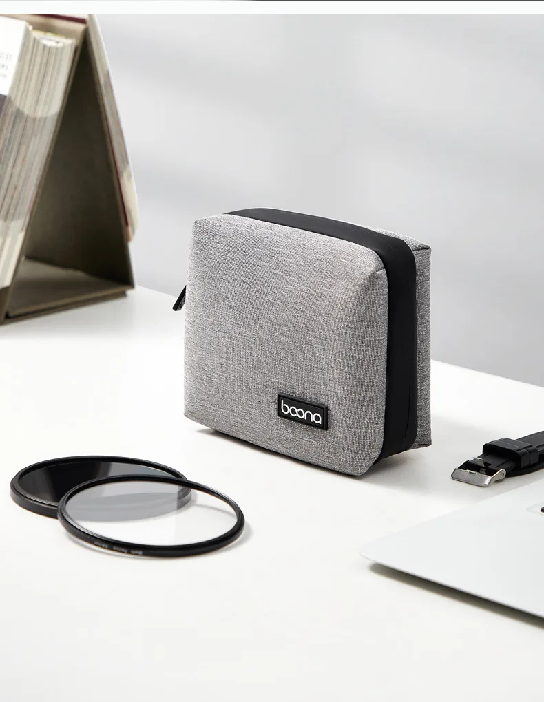 

BOONA Camera Lens Filter Storage Bag UV Lens Diffuser Organizer Bag Suitable for Diameter below 82mm Round Filters