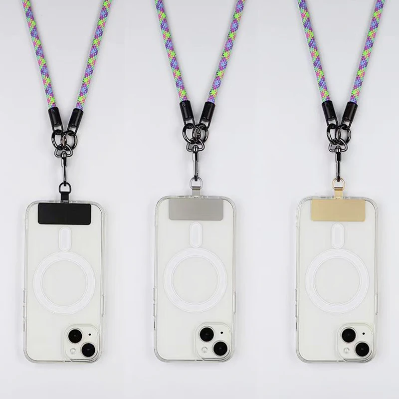 1/2/4 個超薄型ステンレス鋼携帯電話テザーパッチ携帯電話安全金属接続ピース頑丈な電話ストラップガスケット