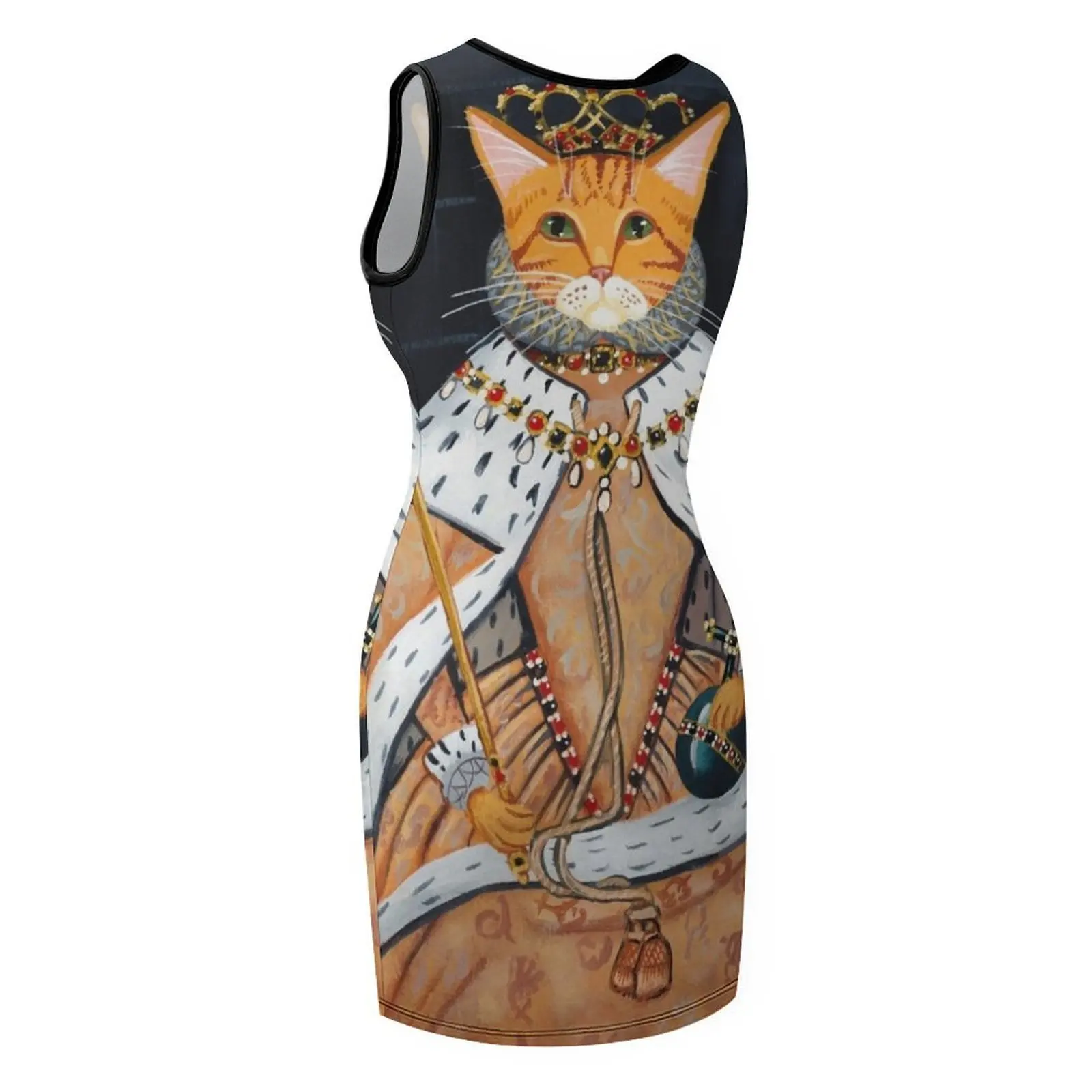 The Coronation - فستان صيفي بدون أكمام على شكل قطة إليزابيث فساتين حفلات نسائية فساتين نسائية للنساء 2025