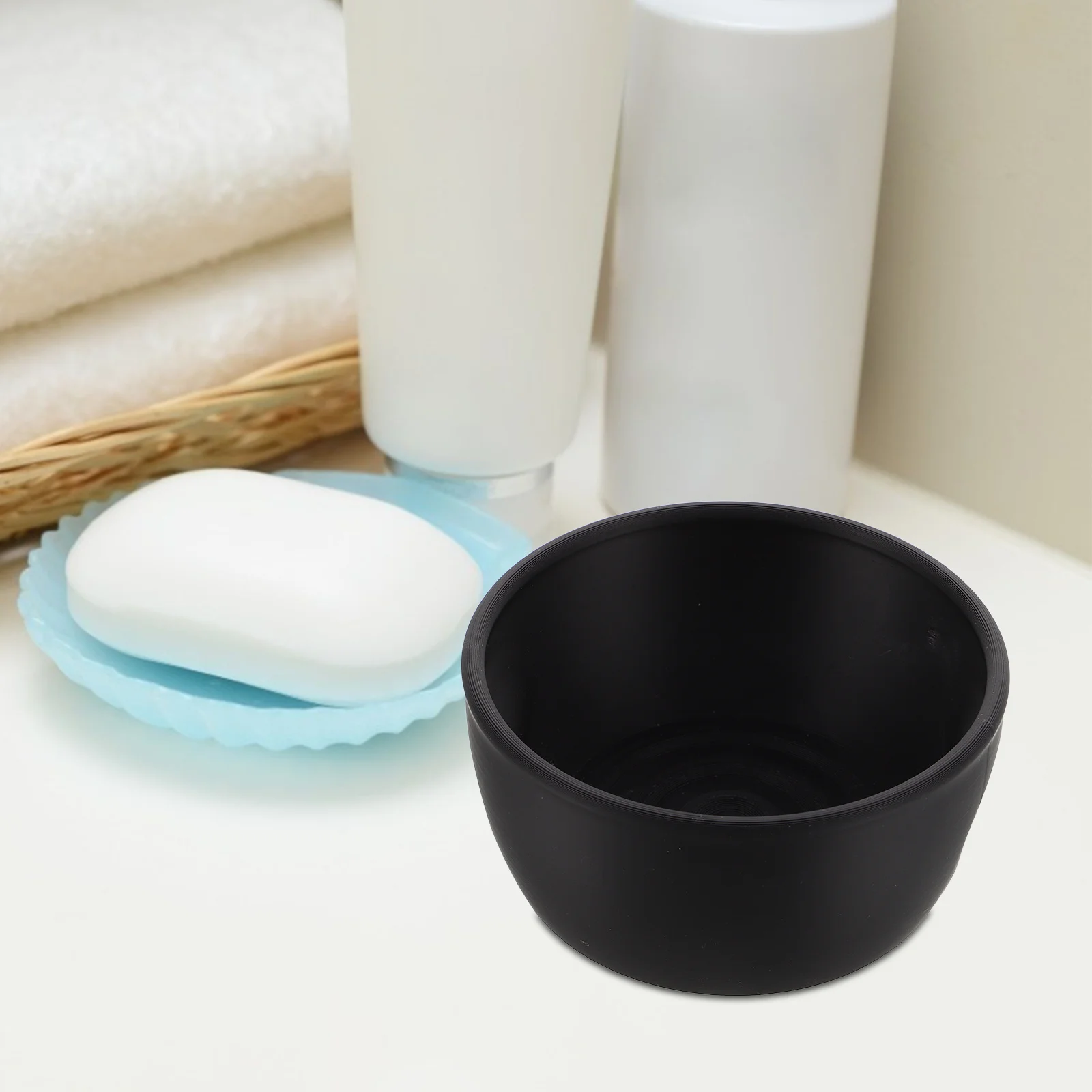 Men's Shaving Soap Bowl Wide Mouth Ceramic Cup for Creamy Lather Comfortable Hold Stylish Bathroom Decor Perfect Gift for Wet
