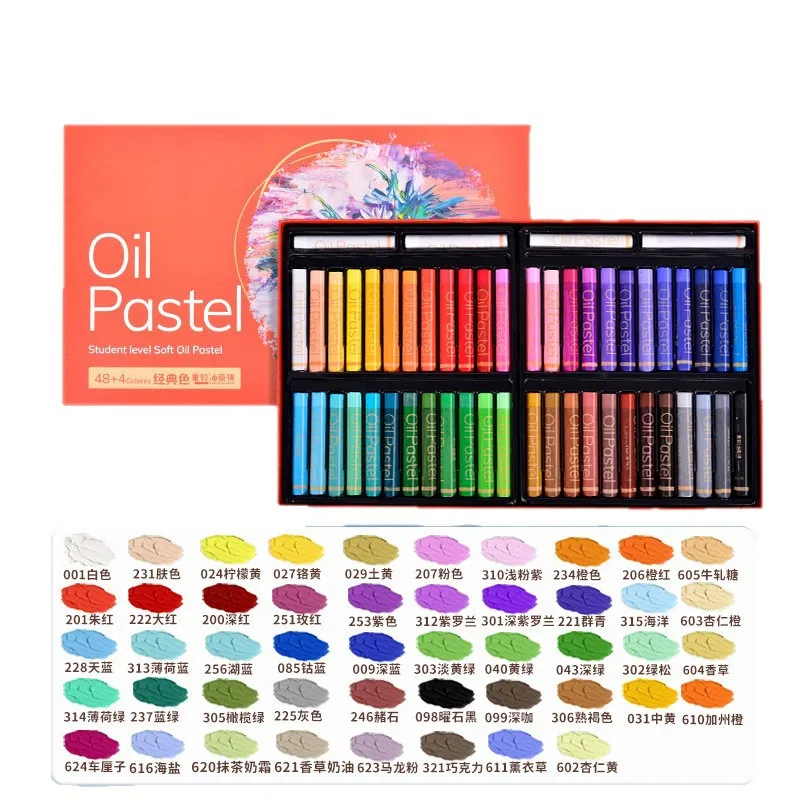 24/36/48 Colors Oil Pastel Crayons Set Soft Chalk Classic/Macarons/Morandi Color School Gift Children's Diy Heavy Color Crayons
