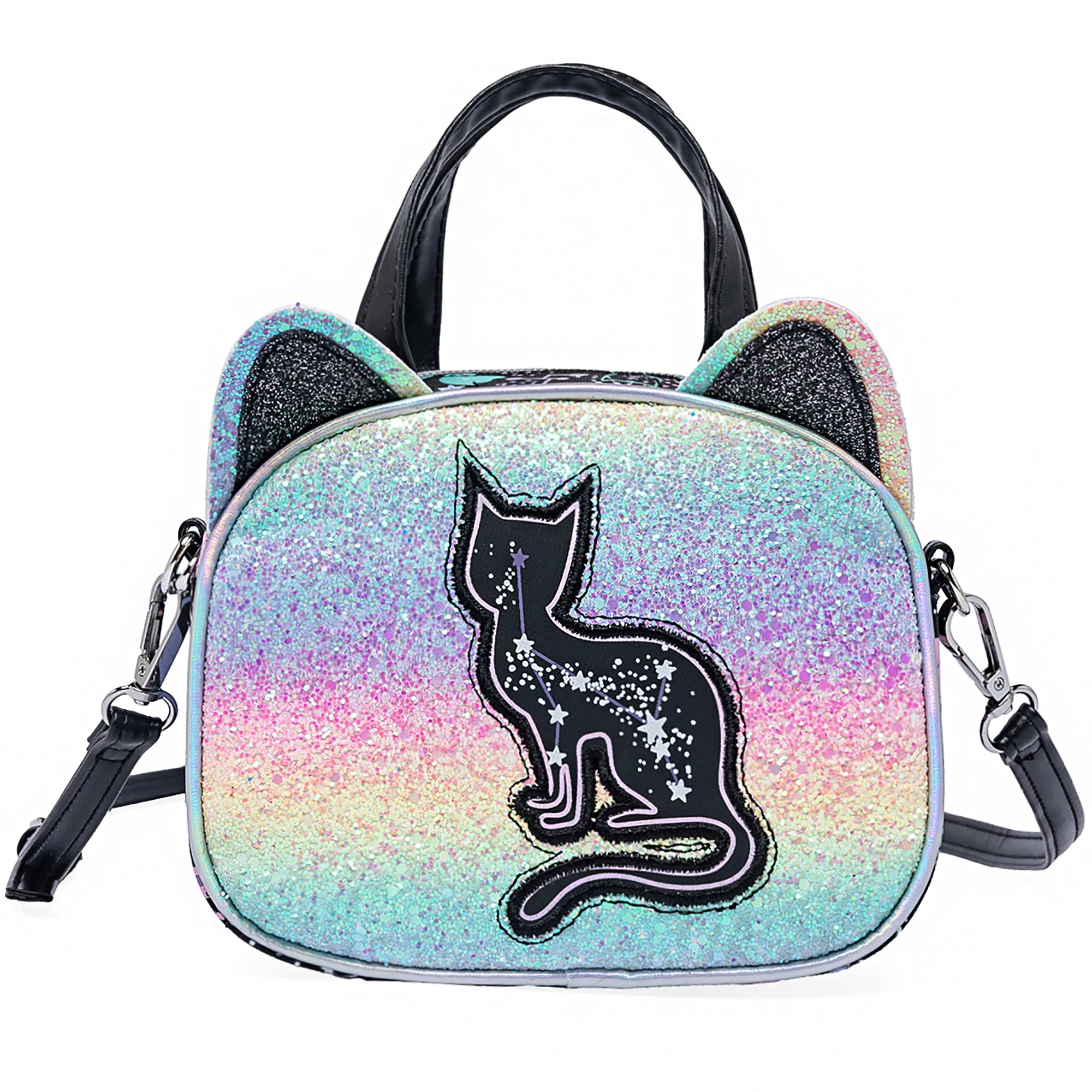 

Сумка через плечо для девочек, нейлоновая сумка на молнии с регулируемым ремешком, милая, модная, легкая, идеальный подарок для детей