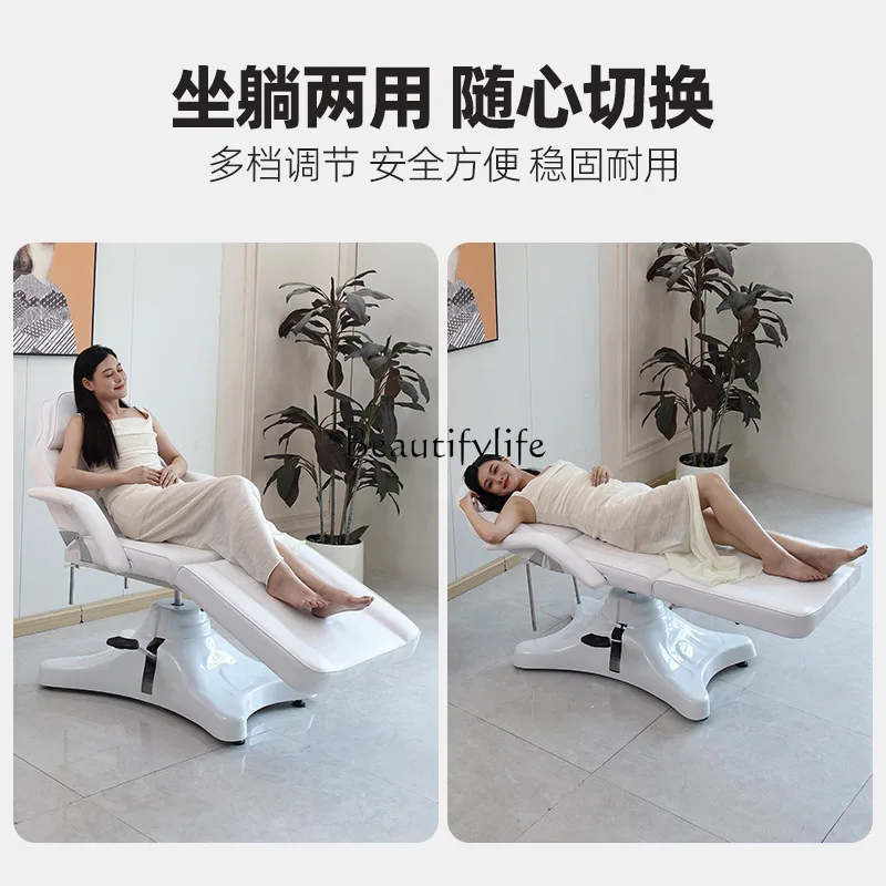 Hydraulic lifting beauty bed beauty salon multi-functional embroidery bed