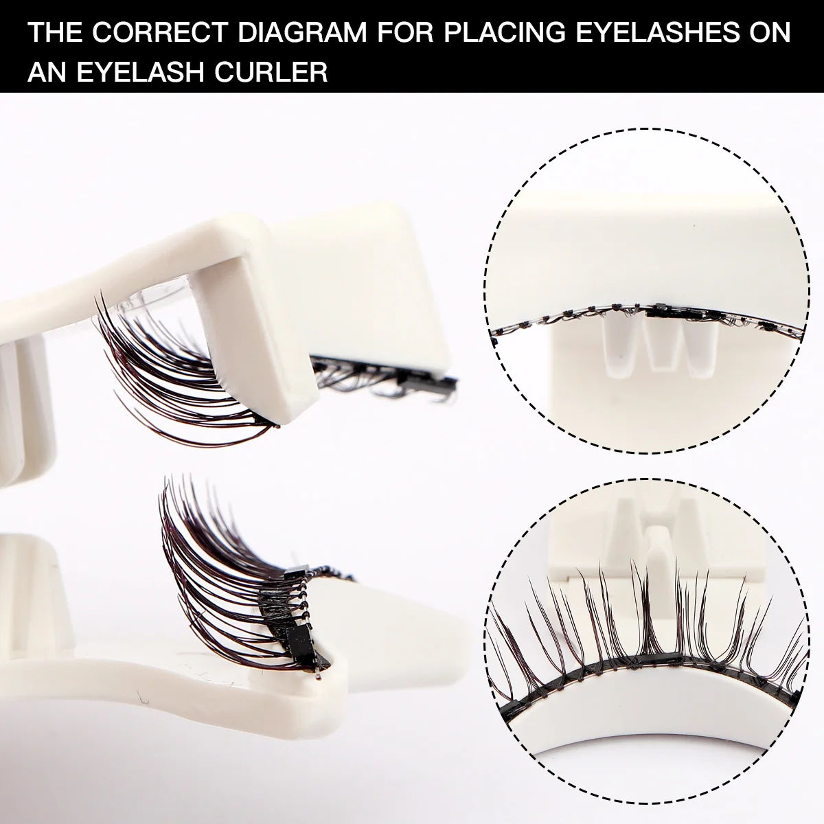 3D Natural Magnetic Eyelashes False Mink Invisible Long Magnetic Lashes Natural Thick False Eyelashes Soft for Eyelashes Extensi