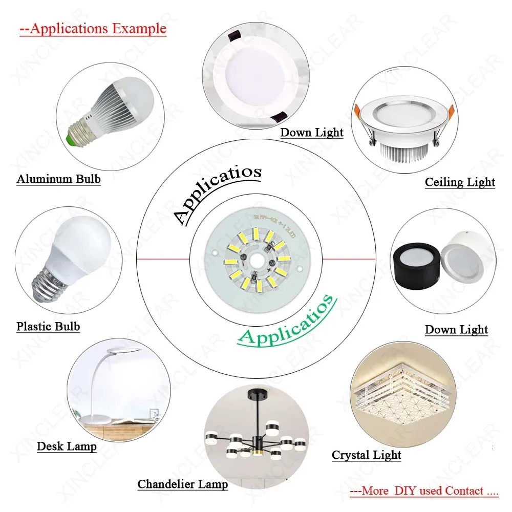 DC12V LED Light Board 3W White Warm White Dia 31mm 38mm Lamp Beads Board For DIY Bulb Circular Transformation Light Source