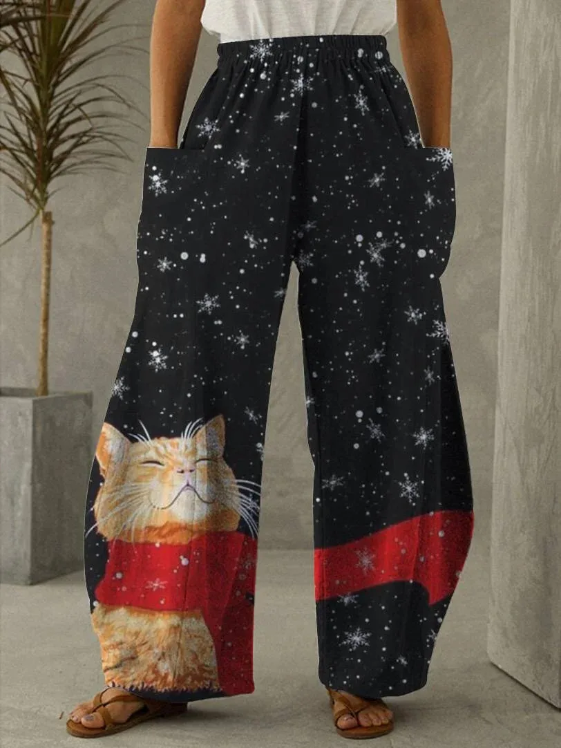 Cartoon New High Waist Wide Leg Cute Sports Pants Wholesale on Amazon AliExpress Independent StationWC5