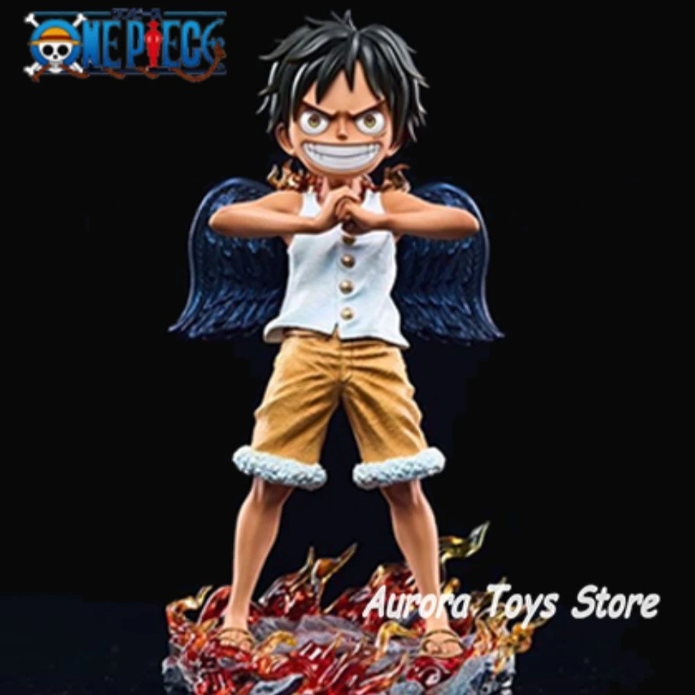 

17cm/6.69in Anime One Piece Figure Seraphim Luffy Action Figure Pvc Statue Desktop Ornament Collectible Model Toys Gifts