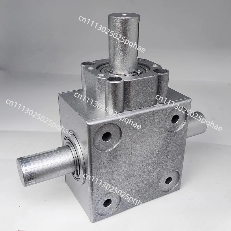Right Angle Conical Bevel Gearbox Right Angle Commutator Device Speed Ratio 1:1 T-Type 90 Degree Commutator