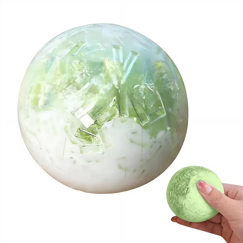 Weicher Eiswürfel-Quetschball aus TPR, formbar, Stressabbau-Spielzeug, Kristall-Eis-Bruch-Sensorik-Fidget-Spielzeug gegen Stress und Angst – Detail 4