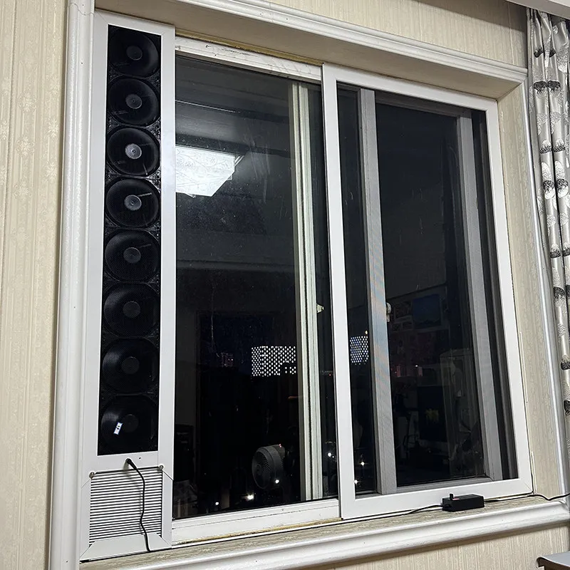 Window Ventilation Fan No Punching Exhaust Kitchen No Installation Silent Glass Window Exhaust Fan