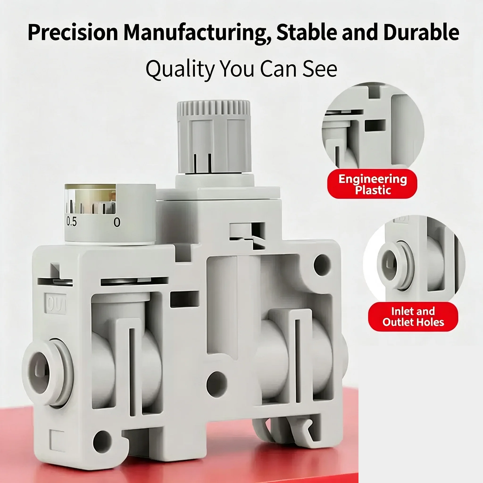 ARM5SA-06-A/ARM5SA-08-A Precision Pressure Regulators NEW Type ARM Series Miniature Integrated Compact Pressure Reducing Valve