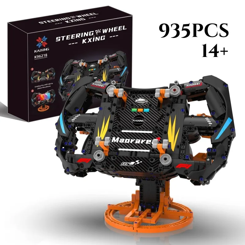 

935 шт., техническая гоночная имитация рулевого колеса, строительные блоки, модель рулевого колеса, строительные кирпичи, игрушки, подарок для детей