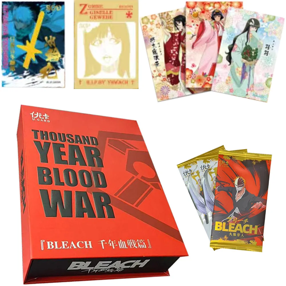 New Bleach Thousand Year Blood War Collection Cards Booster Box Rare Anime Table Playing Game Board Cards Hobby Collectible