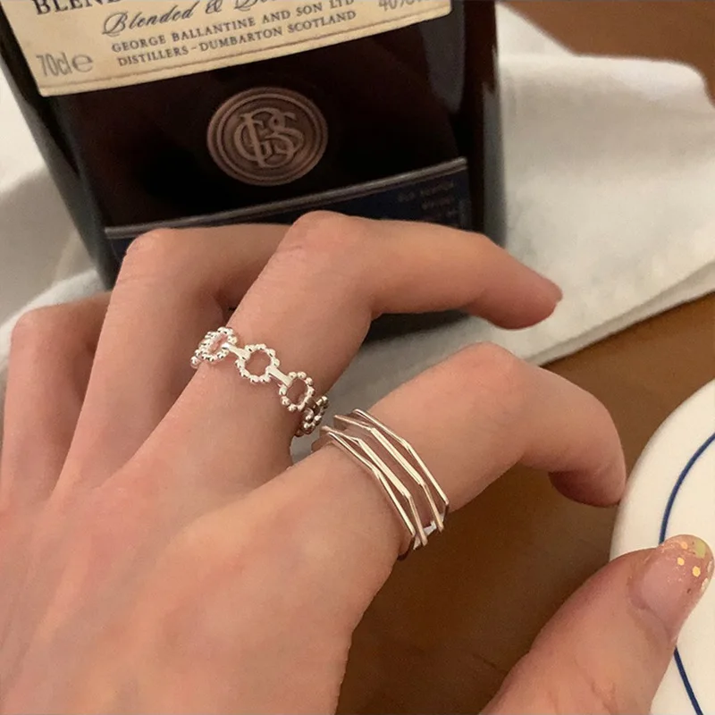 

Женское многослойное кольцо на указательный палец