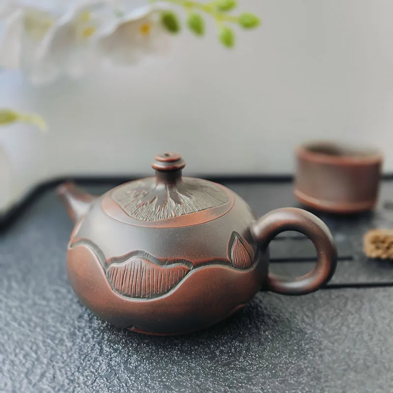 Guangxi Qinzhou Nixing pottery teapot famous raw ore pure handmade household gift dust-free teapot tea set