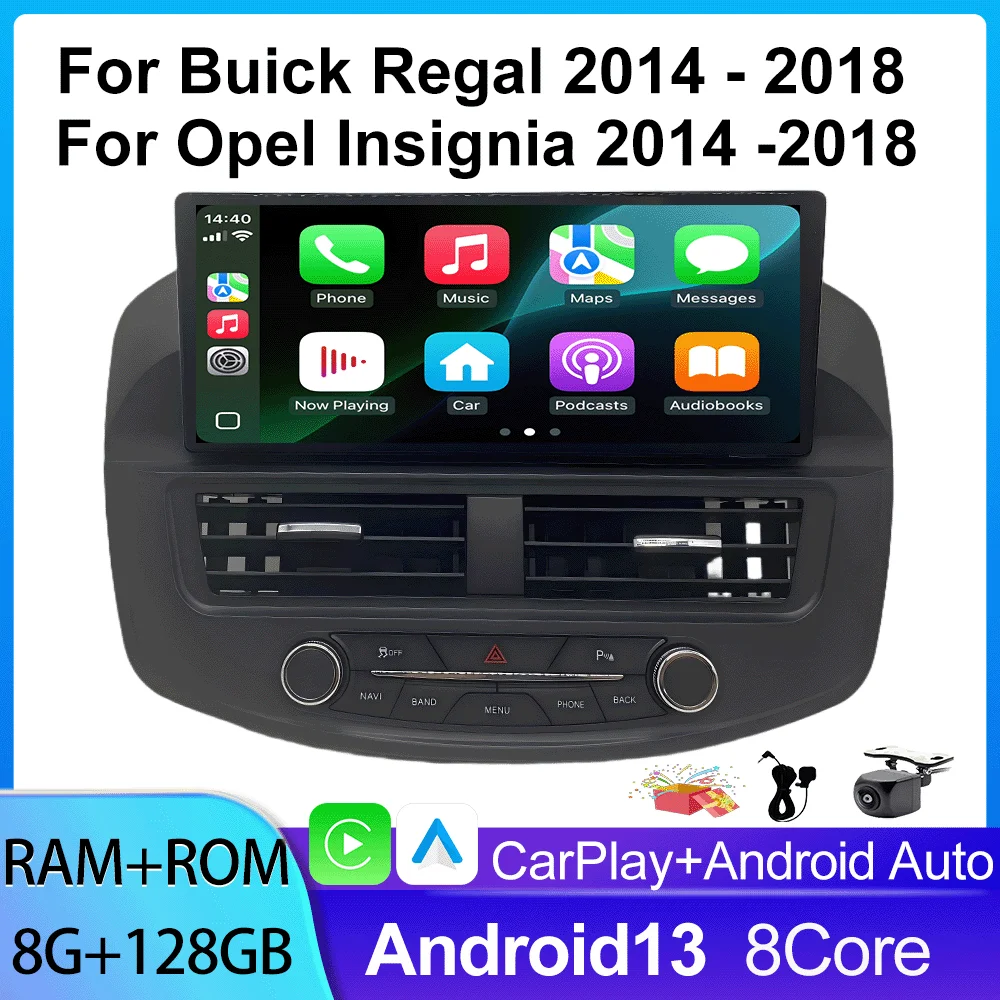 

Car Radio Multimedia Video Player for Buick Regal Opel Insignia 2014-2018 WiFi Wireless Carplay Android Auto Stereo Navigation