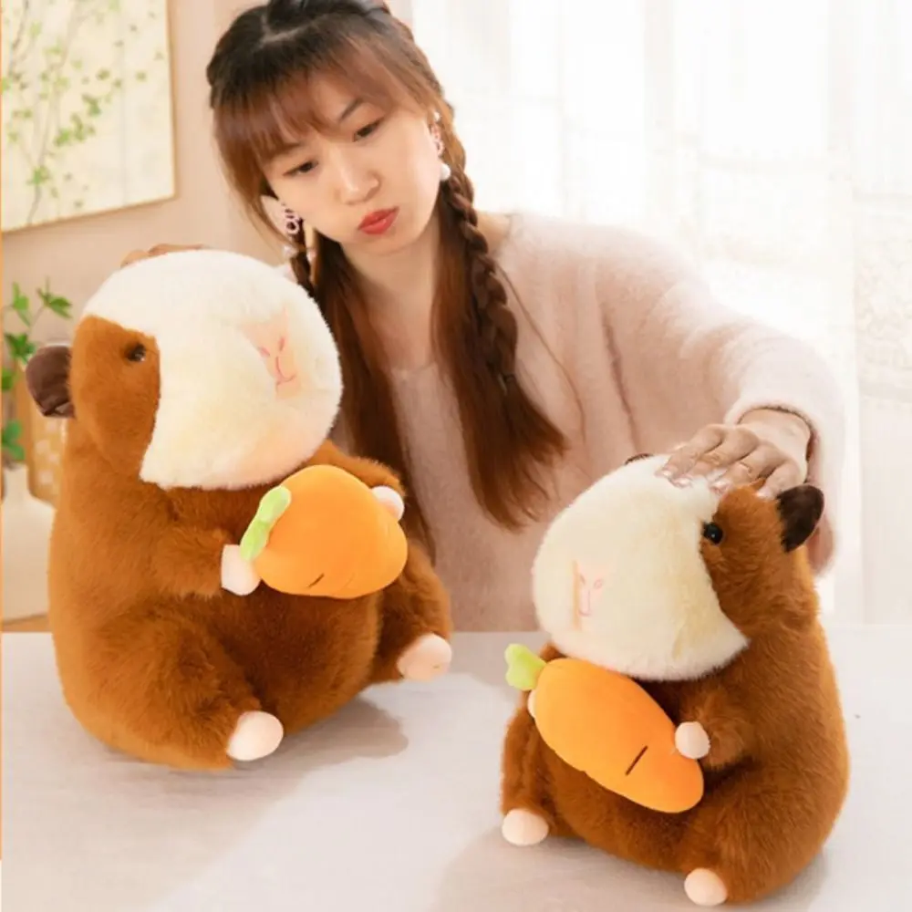 Cute Cartoon Dutch Pig Capybara Plush Doll Fluffy Simulation Capybara Plush Toy 25cm Soft Capibara Fluffty Doll Birthday Gift