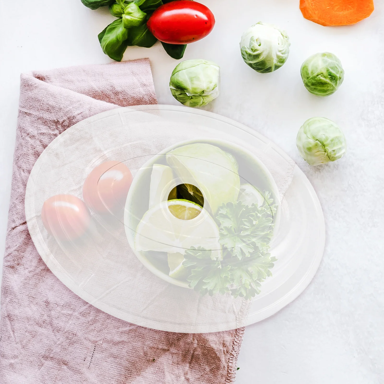 

8-Inch Transparent Pc Food Dome Cake Cover Microwave Safe Plastic Cover for Cupcake Cheese Dessert Wedding Party