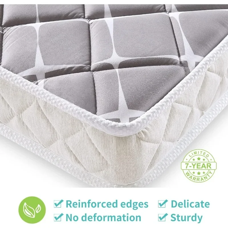 Premium Double-Sided Baby and Toddler Mattress - Breathable - Firm and Soft - Fits Standard Cribs and Toddler Beds