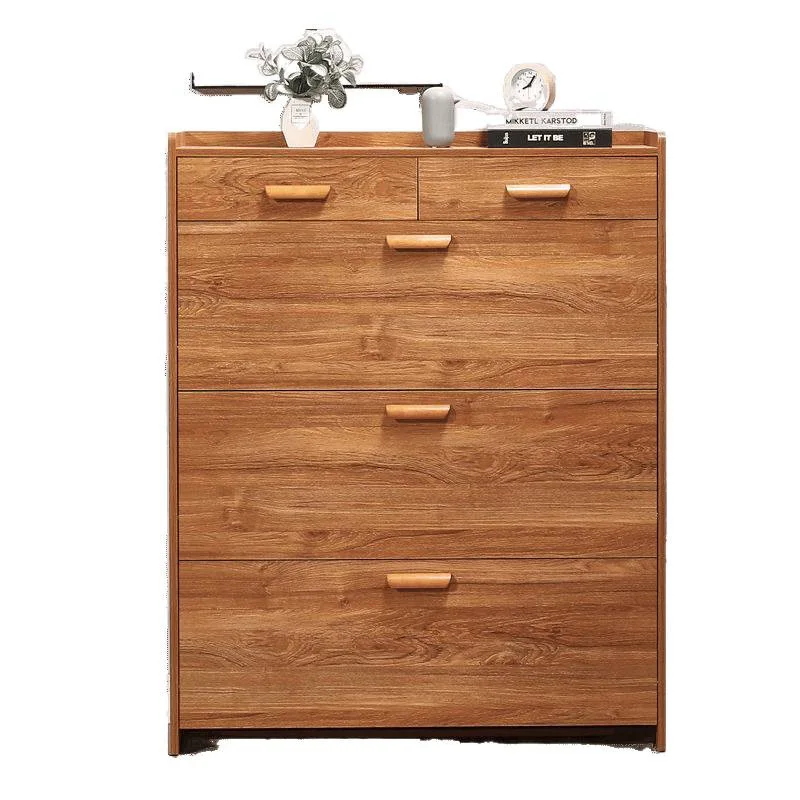 

Ультратонкий шкаф для обуви с опрокидывающимся ведром, простой шкаф для прихожей у двери дома, 17 см, пыленепроницаемое хранилище для небольшой квартиры