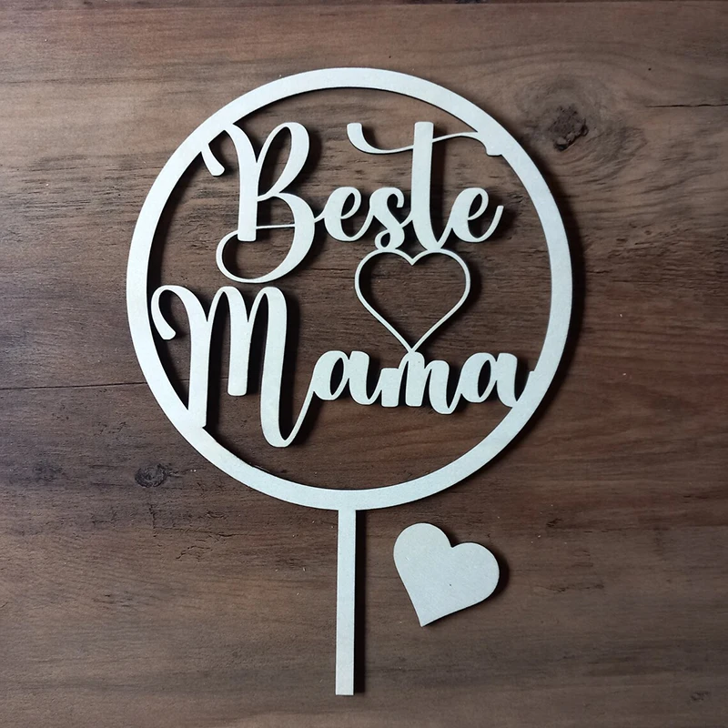 Personalized Cake Topper， Wedding Decoration， Wedding Cake Topper， Gift for Mother， Bridal Shower，Party Supplies，Natural Wood