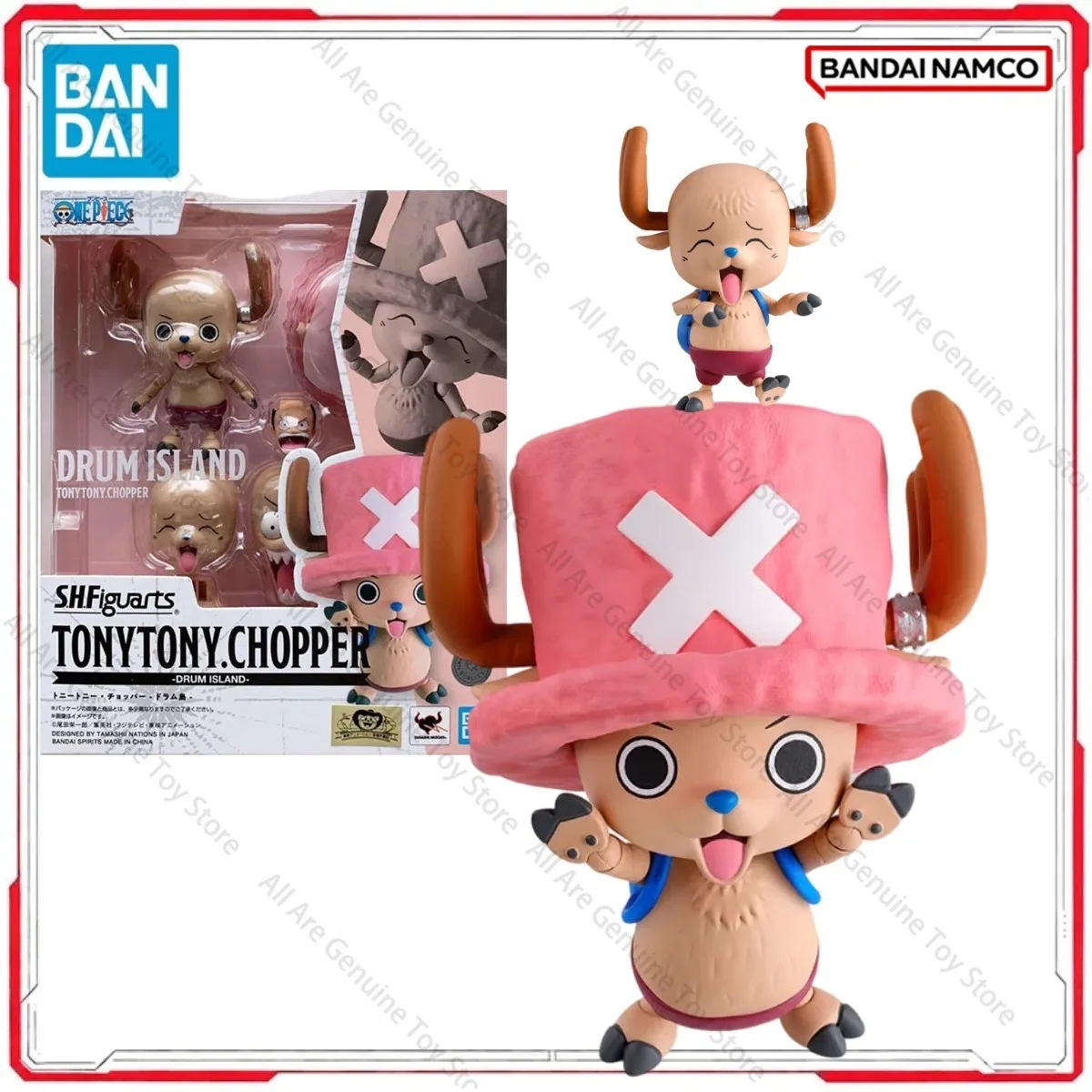 Genuine Bandai Original One Piece Model Kit SHF Chopper Drum Island Anime Figures Action Model Toys Gifts Boy girl In Stock