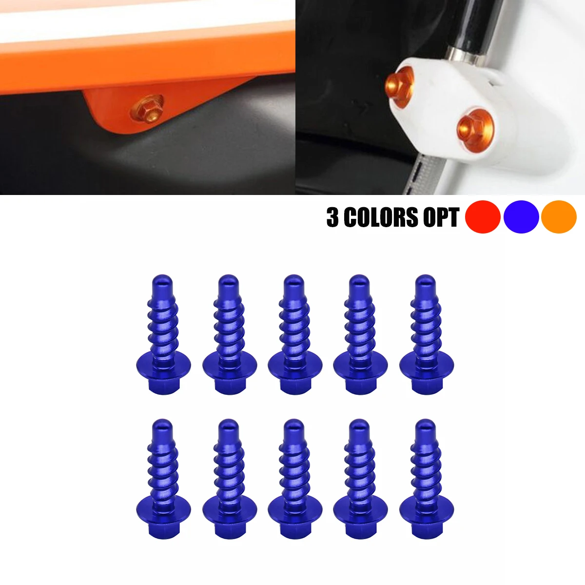 Motorcycles CNC Aluminum Self Tapping Screw Bolts Kit For KTM EXC EXCF XC XCF SX SXF TPI SIX DAYS For Husqvarna FE TE FC TC FX