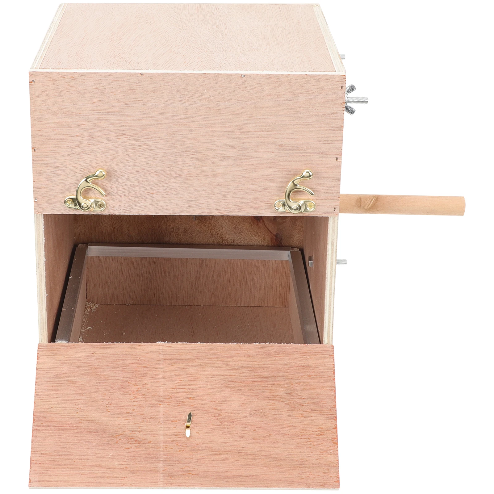

Parakeet Nesting Box Wooden Bird House for Budgies Small Birds Parrots Warm Shelter Easy Clean Garden Home Use