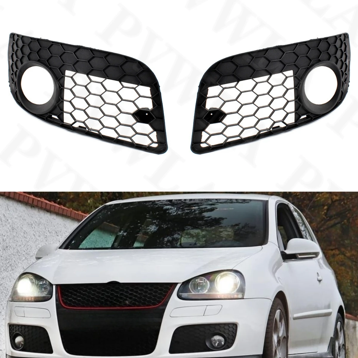 

Front Bumper Fog Lamp Light Grille Cover 1K0854661M 1K0854662F For Volkswagen Golf 5 For GTI 2004 2005 2006 2007 2008 2009