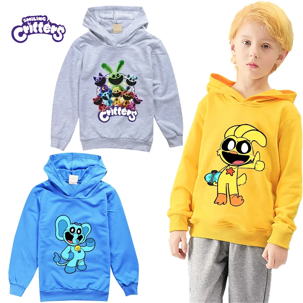 Smilings Critters Catnap Hoodie Sweater Sweatshirts Autumn Winter Child Toddlers Infant Clothes Birthday Gifts Hooded Sweaters