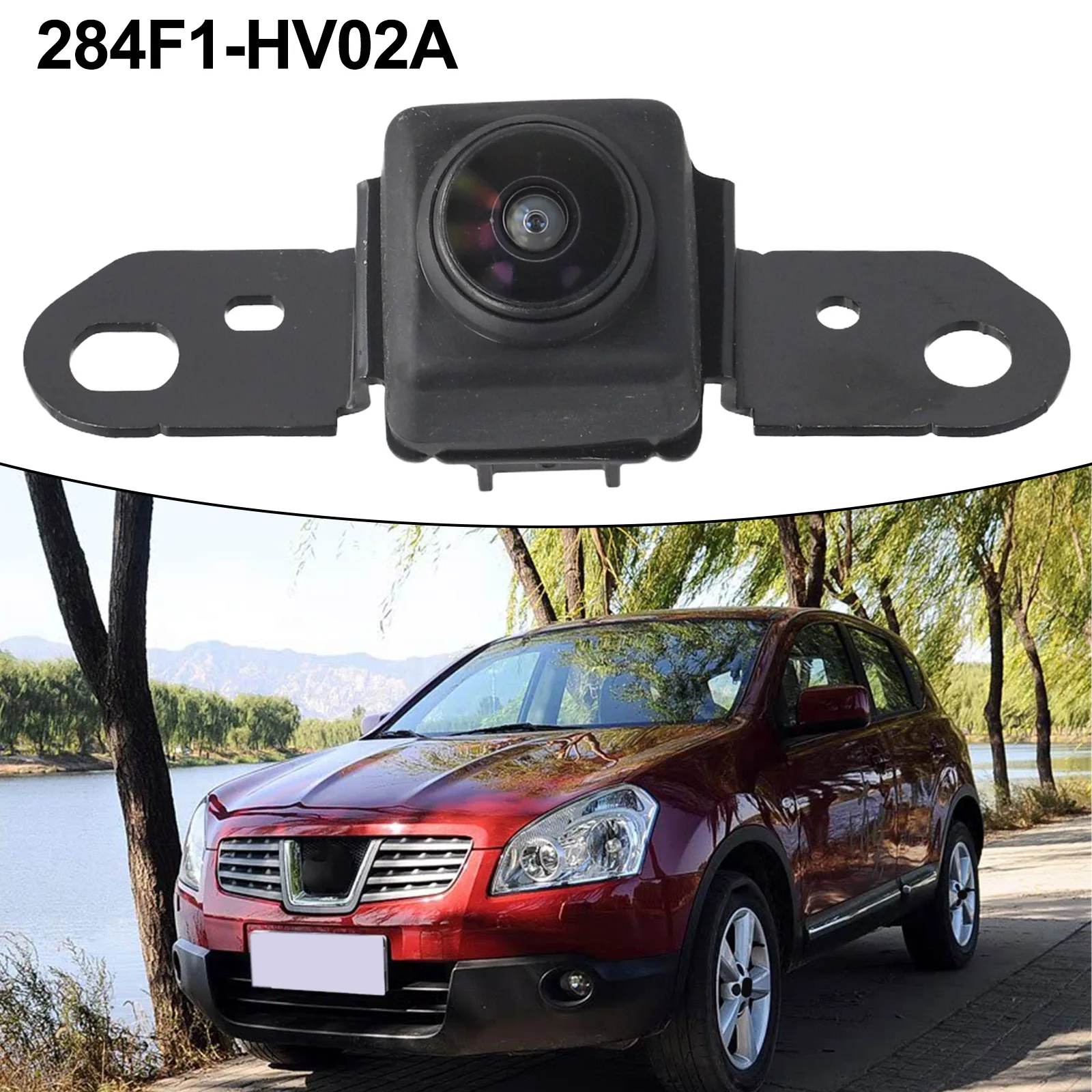 Black Park Assist Camera Wear-resistant Material 12V Voltage Black ABS Material Practical Installation Vehicle Safety