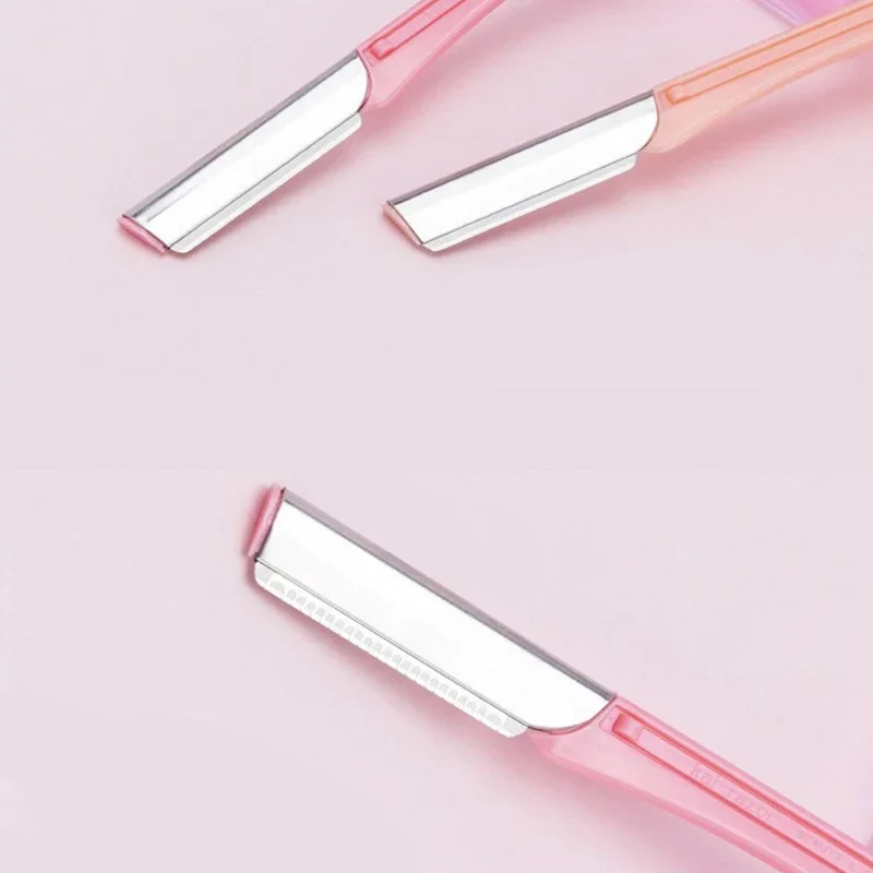 Set di epilatori per sopracciglia per donne Trucco Bellezza Sopracciglia Viso Depilazione Strumento per lo styling Lama in acciaio Rasoio per il viso Trimmer