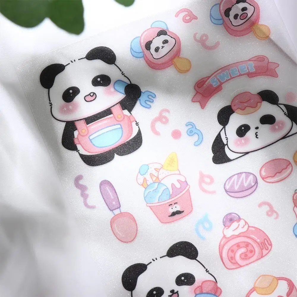 Cute Funny Kawaii Panda Stickers Fashion Paper Cartoon Panda Stickers DIY Creative Animal Decorative Stickers Hand Ledger